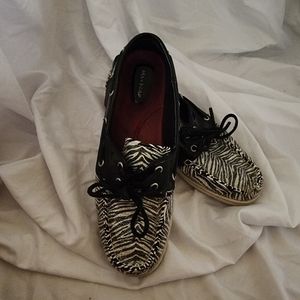 Sperry, zebra/glitter, 8